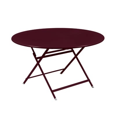Caractère Klapptisch / Ø 128 cm - 7 personnes - Fermob rot en metall