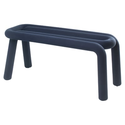 Bold Gepolsterte Bank / Stoff ? L 100 cm - Moustache blau en textil