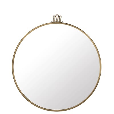 Gubi-Randaccio Spiegel Ø60cm, Vintage Brass