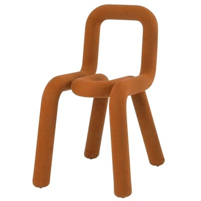 Gepolsterter Stuhl Bold textil braun / Stoff - Moustache braun en textil