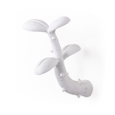 Sprout Medium Wandhaken / H 20 cm - Kunstharz - Seletti weiß en plastikmaterial