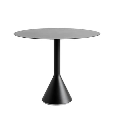 Runder Tisch Palissade Cone metall grau schwarz / Ø 90 cm - R & E Bouroullec - Hay schwarz en metall