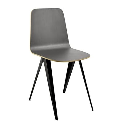 Sanba Stuhl / 40 x 50,5 cm - Serax grau en metall/holz