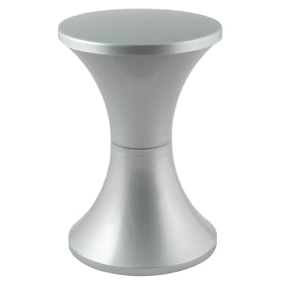 Tam Tam Pop Hocker / Kunststoff - Stamp Edition silber en plastikmaterial