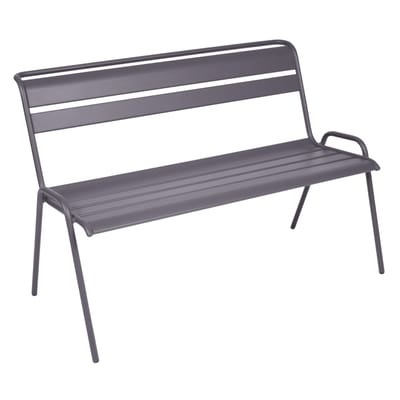 Monceau Bank mit Rückenlehne / 2- bis 3-Sitzer - L 116 cm - Fermob violett en metall