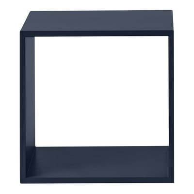 Stacked 2.0 Regal / Medium quadratisch 43x43 cm/ Ohne Rückwand - Muuto blau en holz