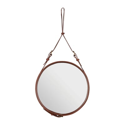 Gubi-Adnet Spiegel rund 45cm, Braun