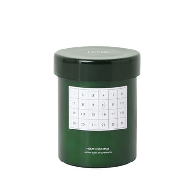Cannelle Parfumierte Kerze / Adventskalender - Ferm Living grün en glas