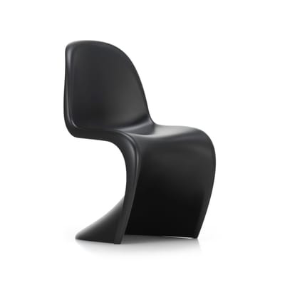 Panton Chair Stuhl / By Verner Panton, 1959 - Polypropylen - Vitra schwarz en plastikmaterial