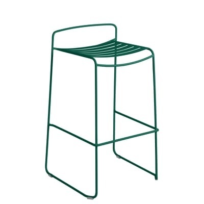 Surprising Barhocker / Metall - H 78 cm - Fermob grün en metall