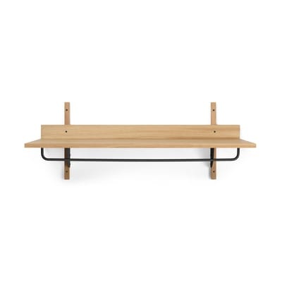 Sector Regal / L 87 x P 37 cm - Mit Kleiderstange - Ferm Living holz natur en holz