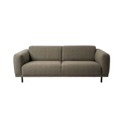 Teddy Sofa / L 206 cm - Bouclette-Stoff - Pols Potten grün en textil