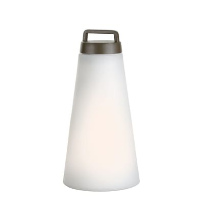 Sasha Large Lampe ohne Kabel / LED - H 41 cm - Carpyen grün en plastikmaterial