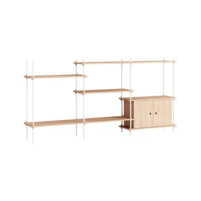 Regal Shelving System ? s.115.3.B holz natur / B 239 x H 115 x T 35 cm - MOEBE holz natur en holz