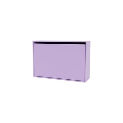 Schuhschrank Hide holz violett / B 69,6 x H 46,8 x Prof. 20 cm - MONTANA en