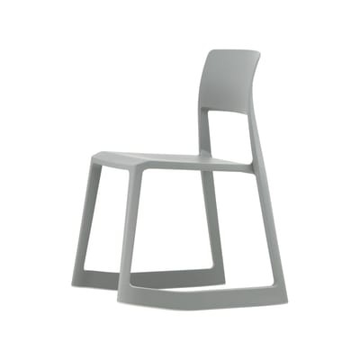 Tip Ton RE Stuhl / Recycling-Kunststoff - Schrägstellbar & ergonomisch - Vitra grau en plastikmaterial
