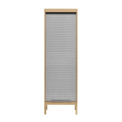 Jalousi Haut Terminplaner / H 180 cm - Holz & Kunststoffrolladen - Normann Copenhagen grau/holz natur en plastikmaterial/holz