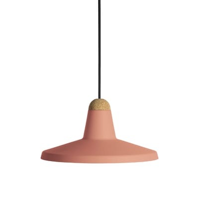 Tao Pendelleuchte / Ø 30 cm - Metall & Kork - EASY LIGHT by Carpyen  rosa en metall