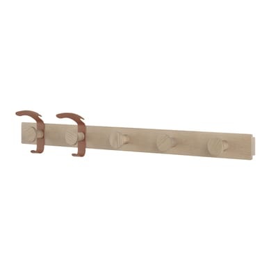 Plank Wandgarderobe / L 87,5 cm - Muuto holz natur en holz