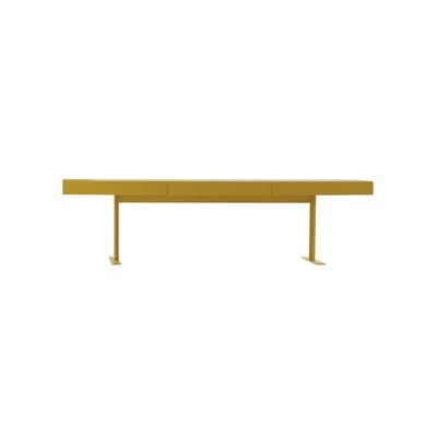 Luxor Konsole / 2 Schubladen - L 180 x T. 45 x H 72 cm - Cappellini gelb en holz