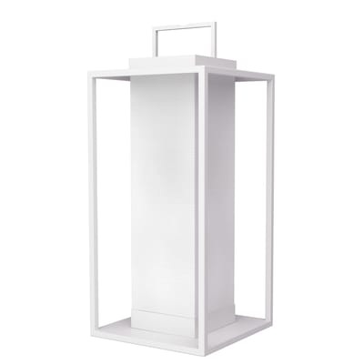 La Lampe Pacha Solarlampe / LED - kabellos - Maiori weiß en metall
