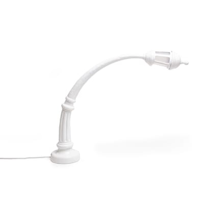 Street Lamp Desk Tischleuchte / LED - L 75 x H 59 cm - Seletti weiß en plastikmaterial