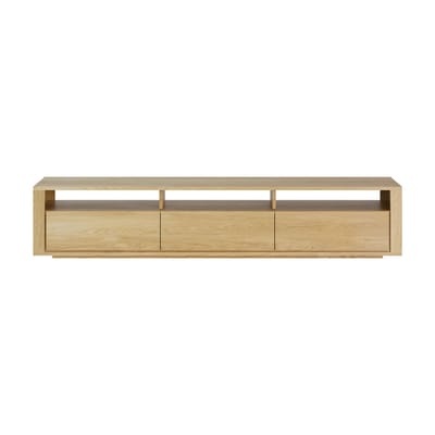 TV Möbel Shadow holz natur / L 210 x T 46 x H 42 cm - 3 Schubladen - Ethnicraft holz natur en holz