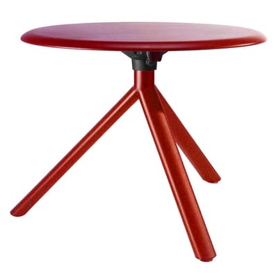 Miura Couchtisch - Plank rot en metall