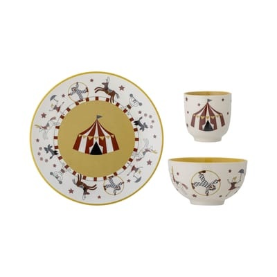 Cilan Geschirr-Set / Teller, Schale & Tasse - Bloomingville bunt en keramik