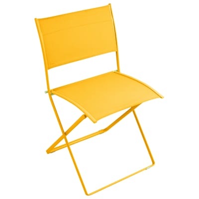 Plein Air Klappstuhl / mit Outdoor-Bespannung - Fermob gelb en metall/textil