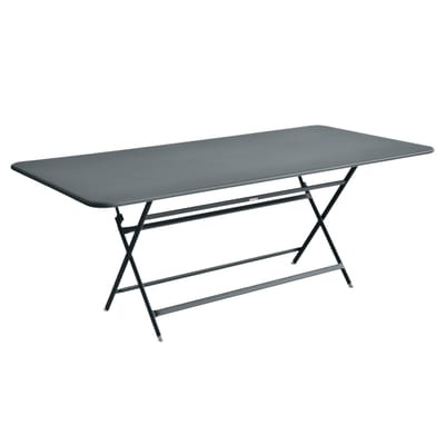 Caractère Klapptisch / 90 x 190 cm - für 8-10 Personen - Fermob grau en metall