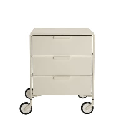 KARTELL - Beistellmöbel MOBIL MAT - Metall - / weiss - 49/47.5/63 cm