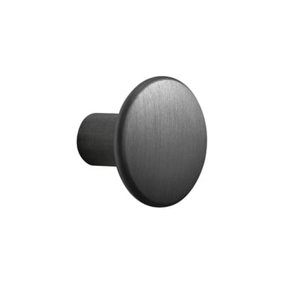 The Dots Metal Wandhaken / Größe S - Ø 2,7 cm - Muuto schwarz en metall