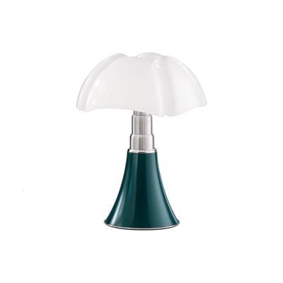Minipipistrello LED Lampe ohne Kabel / H 35 cm - Per USB aufladbar - Martinelli Luce grün en metall/plastikmaterial