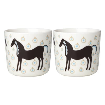 Musta Tamma Kaffeetasse / Ohne Henkel - 3er Set - Marimekko braun en keramik