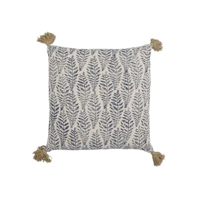 Farida Kissen / 45 x 45 cm - Bloomingville blau en textil
