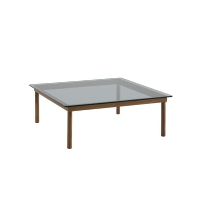 Kofi Couchtisch / 100 x 100 cm - Glas & Holz - Hay holz natur en glas