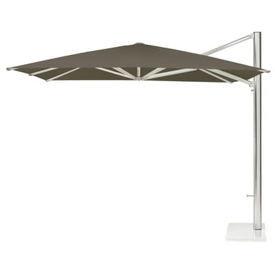 Shade Freiarmschirm / mit seitlichem Fuß - 320 x 300 cm - Emu beige en metall/textil