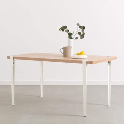 Fuß aus Stahl mit Klammersystem / H 75 cm - Um Tische & Schreibtische zu gestalten - TipToe weiß en metall