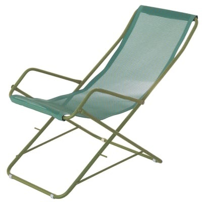 Bahama Liege / zusammenklappbar - Emu blau/grün en metall/textil