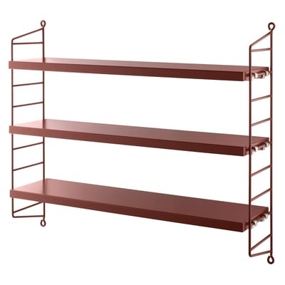 String Furniture String Pocket Wandregal burgund-burgund