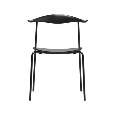 Stapelbarer Stuhl CH88T holz schwarz / Hans J. Wegner, 1955 - CARL HANSEN & SON schwarz en holz