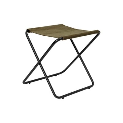 Desert Klappstuhl / Plastikflaschen-Recycling - Gestell schwarz - Ferm Living grün en textil