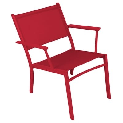 Lounge Sessel Costa textil rot - Fermob rot en textil