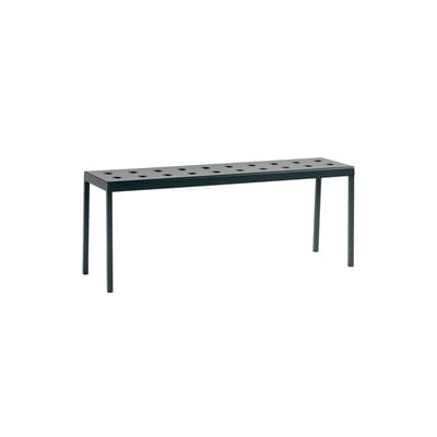 Balcony Bank / L 119 cm - Stahl - Hay schwarz en metall