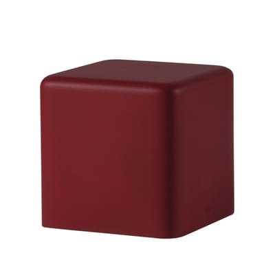 Soft Cubo Sitzkissen / 43 x 43 cm - Schaumstoff - Slide rot en plastikmaterial