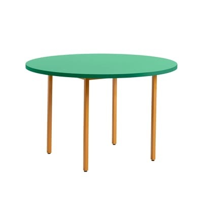 Two-Colour Runder Tisch / Ø 120 cm - MDF Valchromat® - Hay grün en holz
