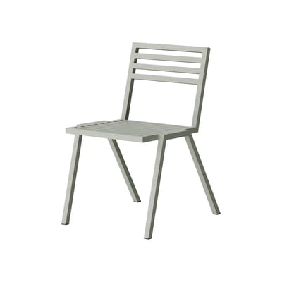 Stapelbarer Stuhl 19 Outdoors metall grau / Aluminium - NINE grau en metall