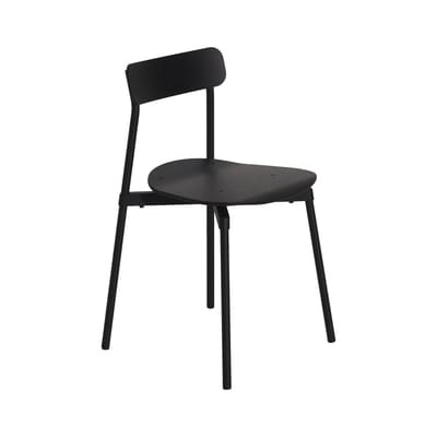 Stapelbarer Stuhl Fromme holz schwarz - Petite Friture schwarz en holz