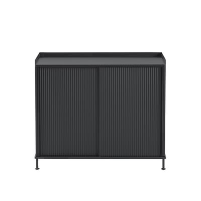 Enfold Highboard / Stahl & Eiche natur - Muuto schwarz en metall/holz
